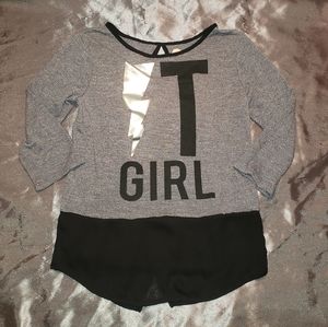 "It Girl" Lightening Bolt Blouse